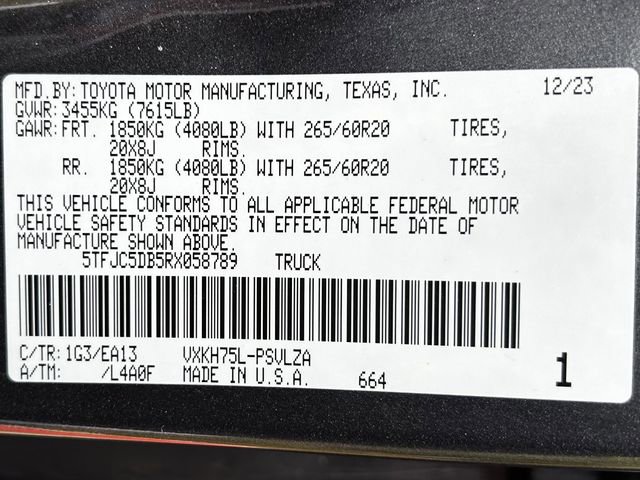 Used 2024 Toyota Tundra Limited w/ Power Package AWD/4WD image 37