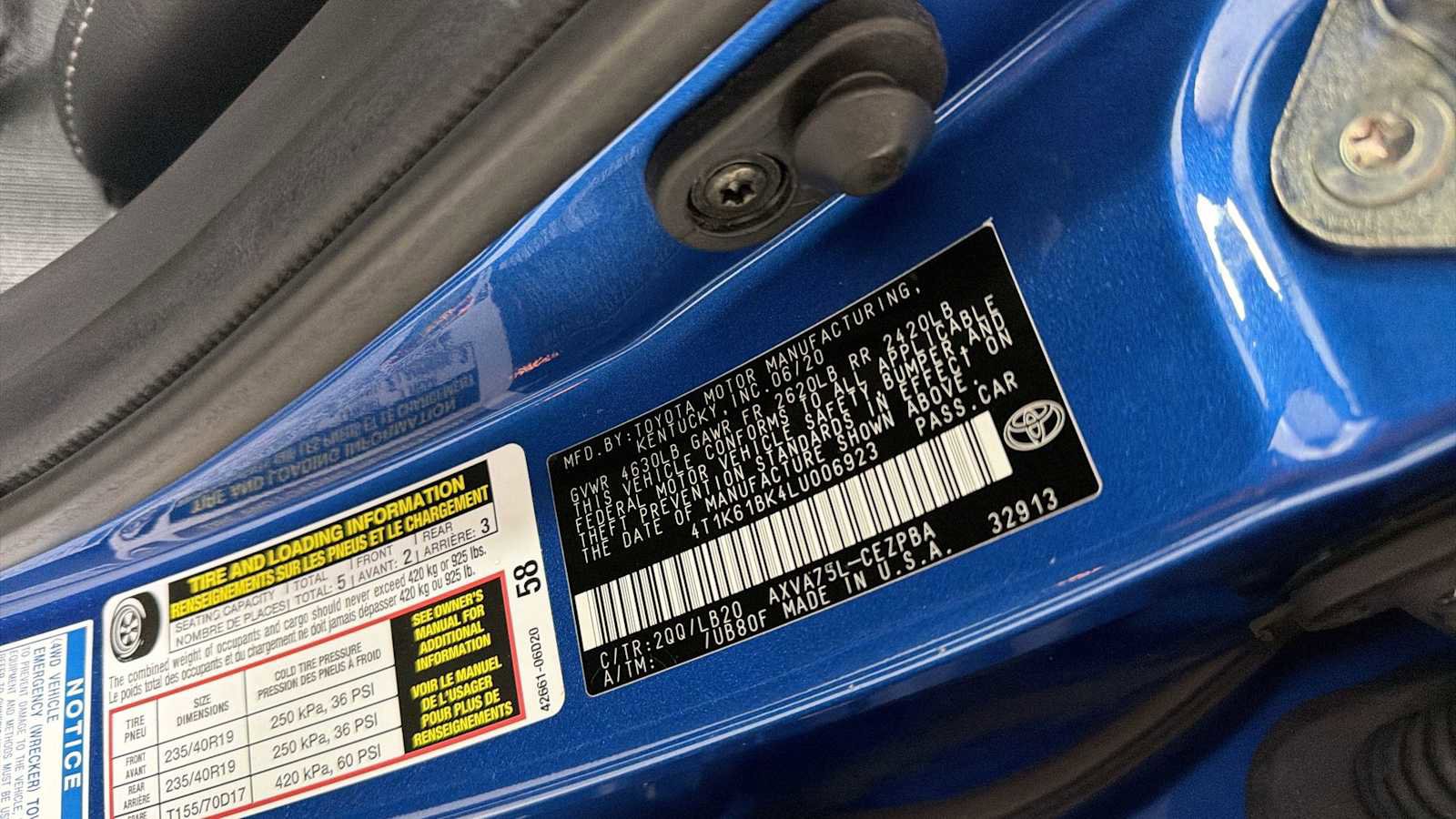 Certified 2020 Toyota Camry XSE w/ Driver Assist Package image 11