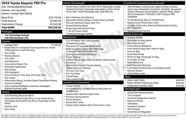 Certified 2024 Toyota Sequoia TRD Pro AWD/4WD image 33