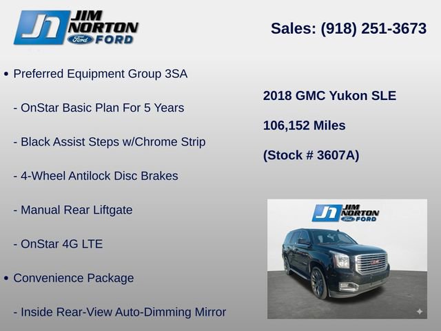 Used 2018 GMC Yukon SLE w/ Convenience Package image 8