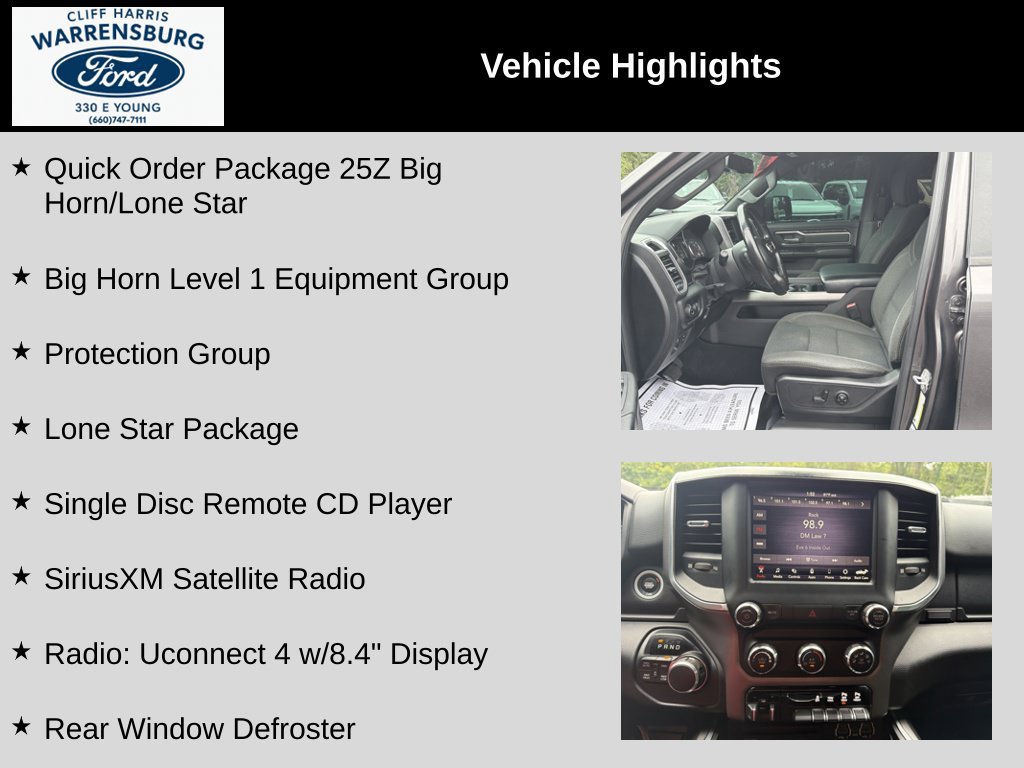 Used 2019 RAM 1500 Big Horn AWD/4WD image 16