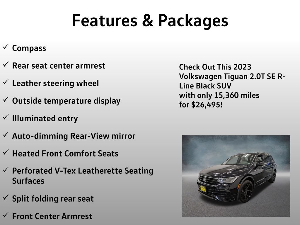 Used 2023 Volkswagen Tiguan SE R-Line AWD/4WD image 21