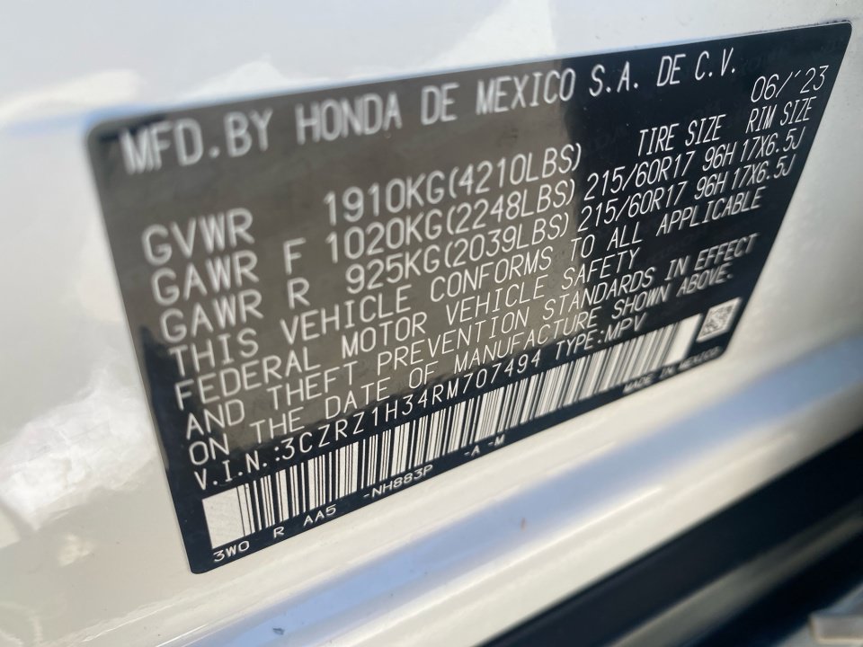 Certified 2024 Honda HR-V LX image 39