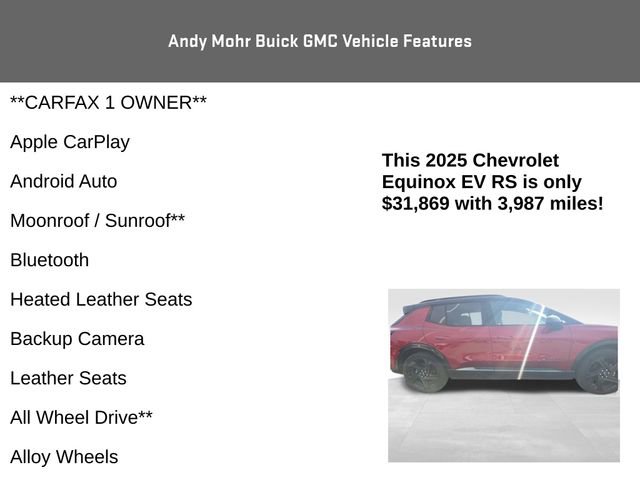 Used 2025 Chevrolet Equinox EV RS w/ Active Safety Package 3 image 4