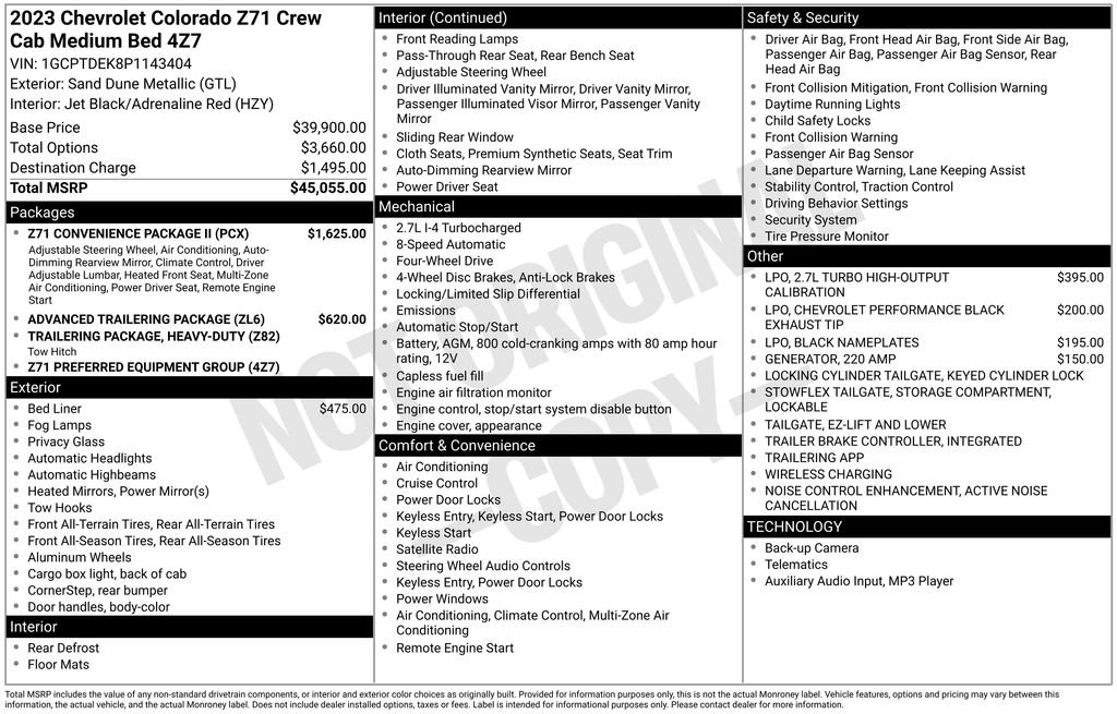 Used 2023 Chevrolet Colorado Z71 w/ Z71 Convenience Package 2 image 30