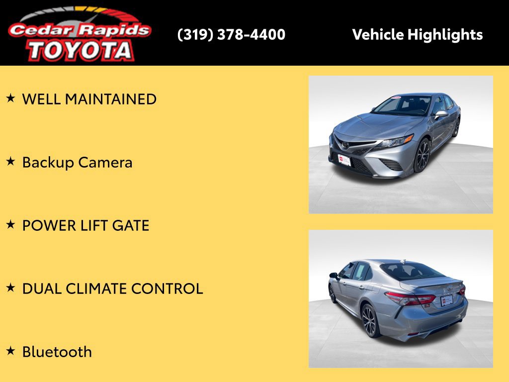 Certified 2019 Toyota Camry SE FWD image 8