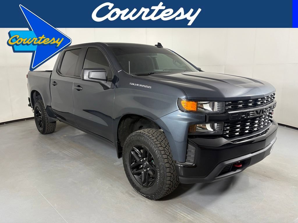Used 2021 Chevrolet Silverado 1500 Custom Trail Boss w/ LPO, Dark Essentials Package AWD/4WD video 1