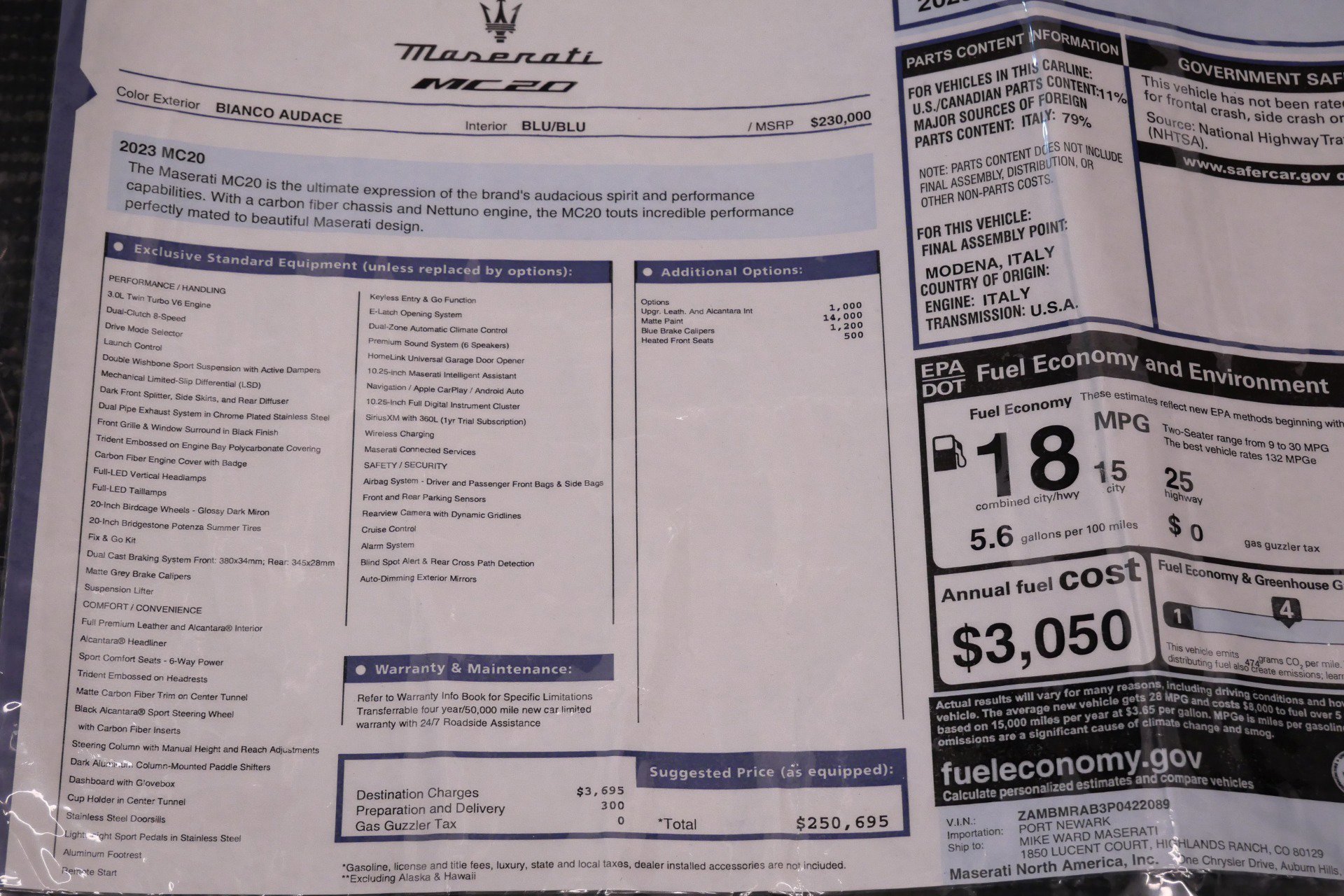 Used 2023 Maserati MC20 Coupe image 23