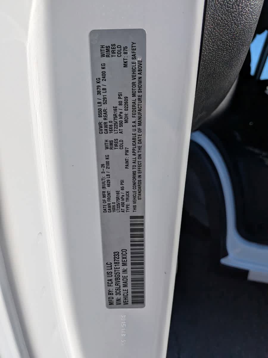 New 2026 RAM ProMaster 1500 FWD image 30