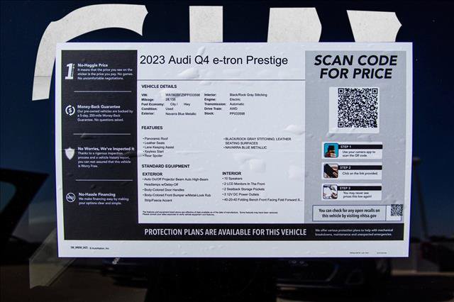 Used 2023 Audi Q4 e-tron Prestige w/ Black Optic Package AWD/4WD image 29