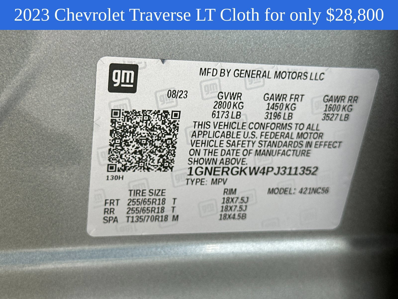 Used 2023 Chevrolet Traverse LT FWD image 30