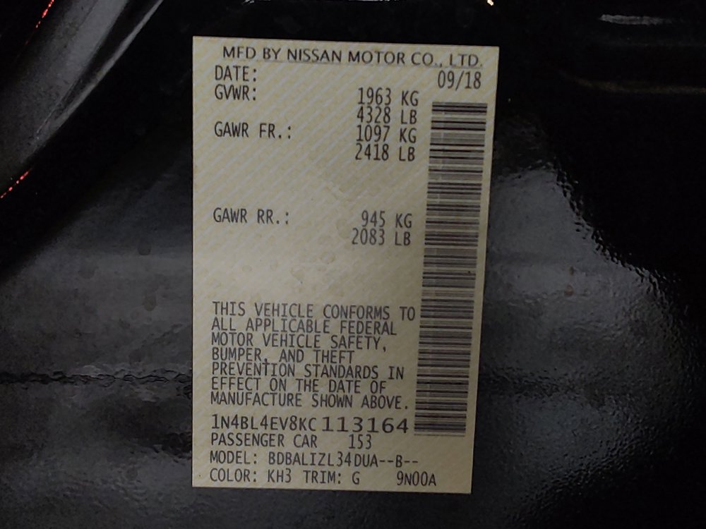 Used 2019 Nissan Altima 2.5 SL FWD image 33