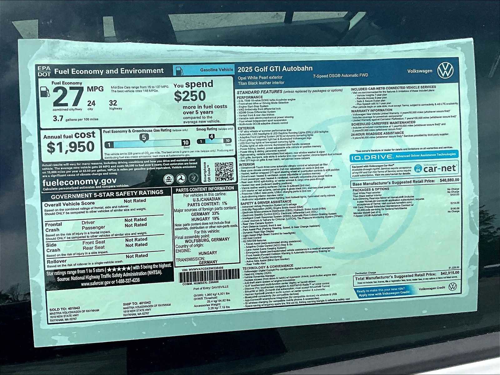 New 2025 Volkswagen GTI Autobahn image 18