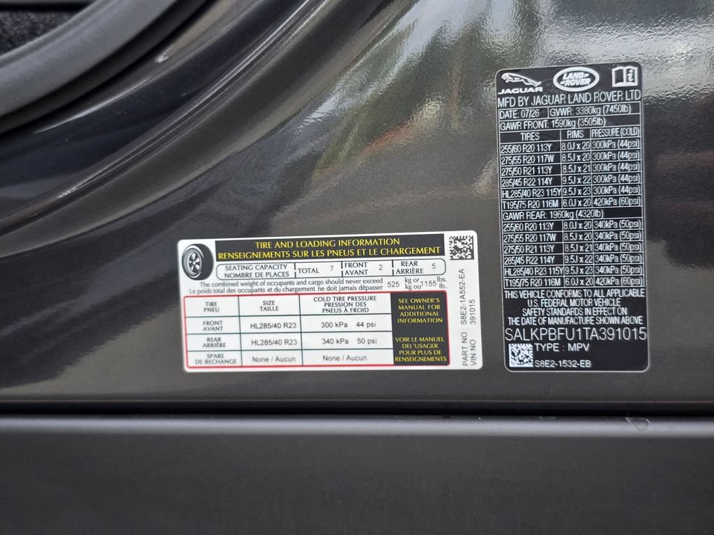New 2026 Land Rover Range Rover Long Wheelbase SE AWD/4WD image 37