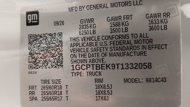 New 2026 Chevrolet Colorado W/T w/ WT Custom Package AWD/4WD image 34