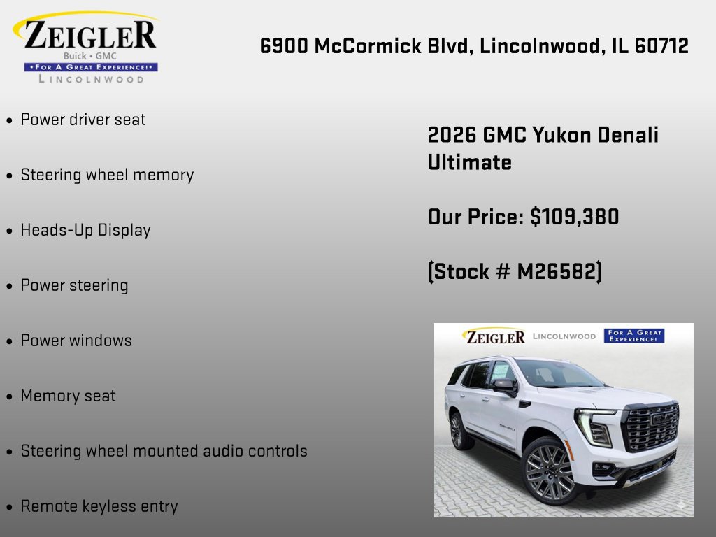 New 2026 GMC Yukon Denali Ultimate AWD/4WD image 18