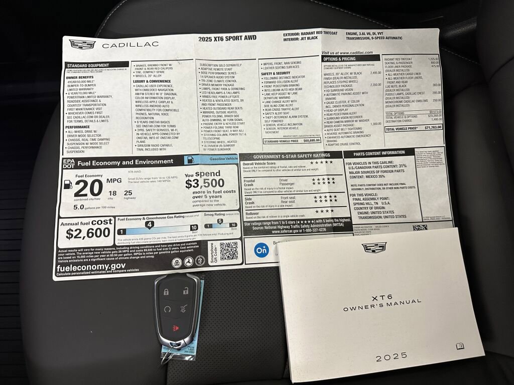 Certified 2025 Cadillac XT6 Sport w/ Technology Package image 26