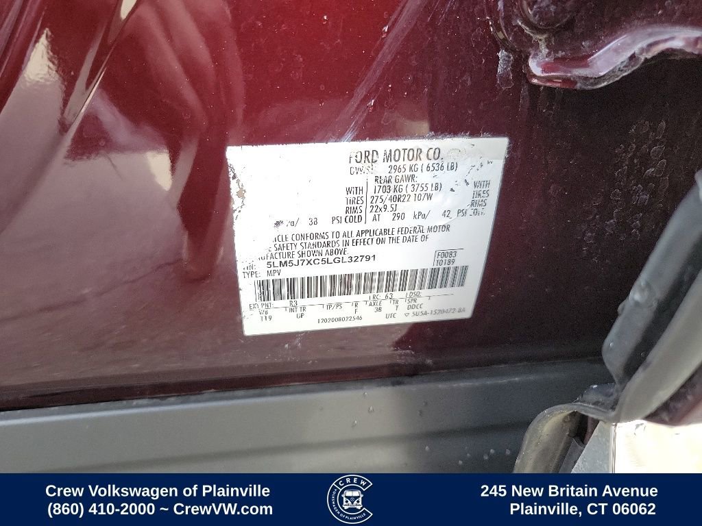 Used 2020 Lincoln Aviator Reserve w/ Equipment Group 202A AWD/4WD image 37