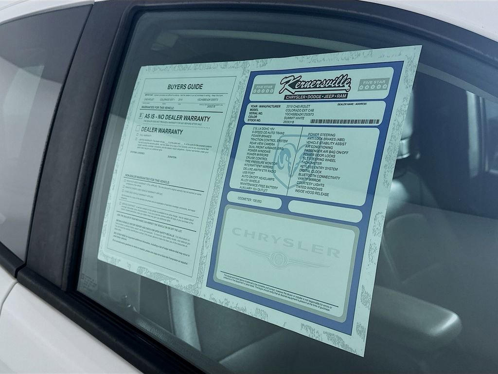 Used 2019 Chevrolet Colorado W/T w/ WT Convenience Package image 37