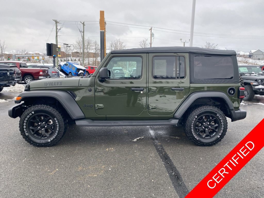 Certified 2022 Jeep Wrangler Unlimited Willys image 6