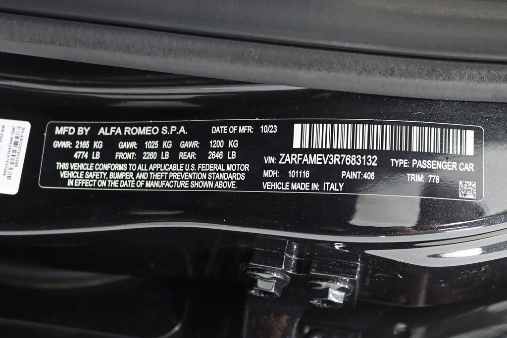 Used 2024 Alfa Romeo Giulia Quadrifoglio w/ Active Assist Plus Package image 38