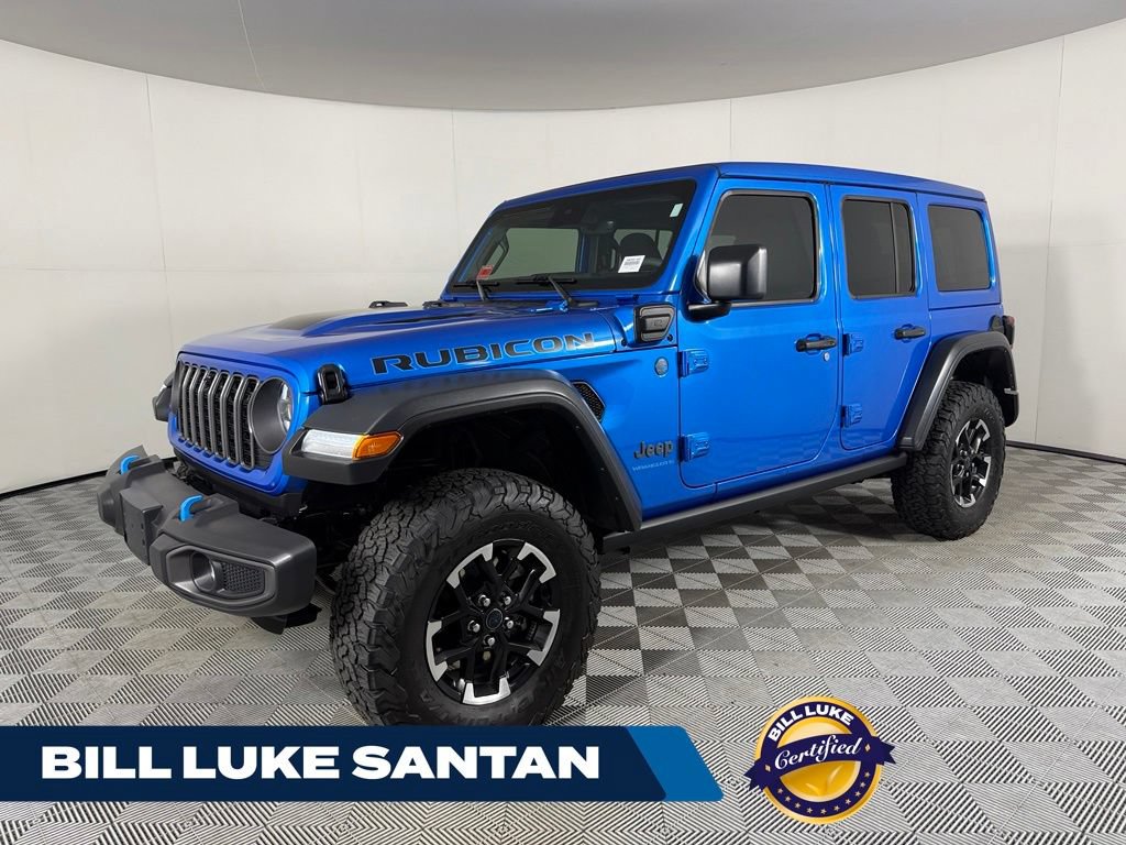 Used 2024 Jeep Wrangler Unlimited Rubicon 4xe w/ Technology Group AWD/4WD 360° Tour