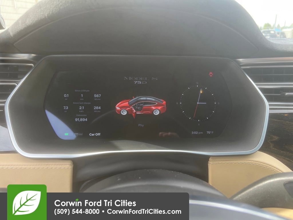 Used 2016 Tesla Model S 75D AWD/4WD image 3