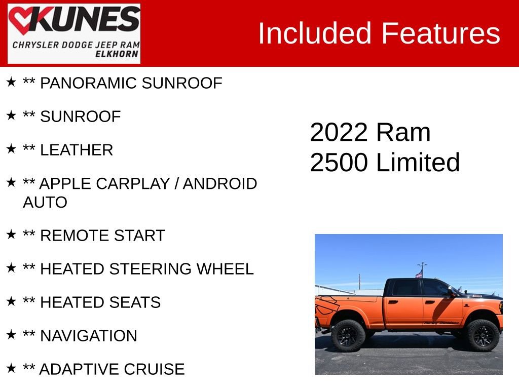 Used 2022 RAM 2500 Limited AWD/4WD image 2