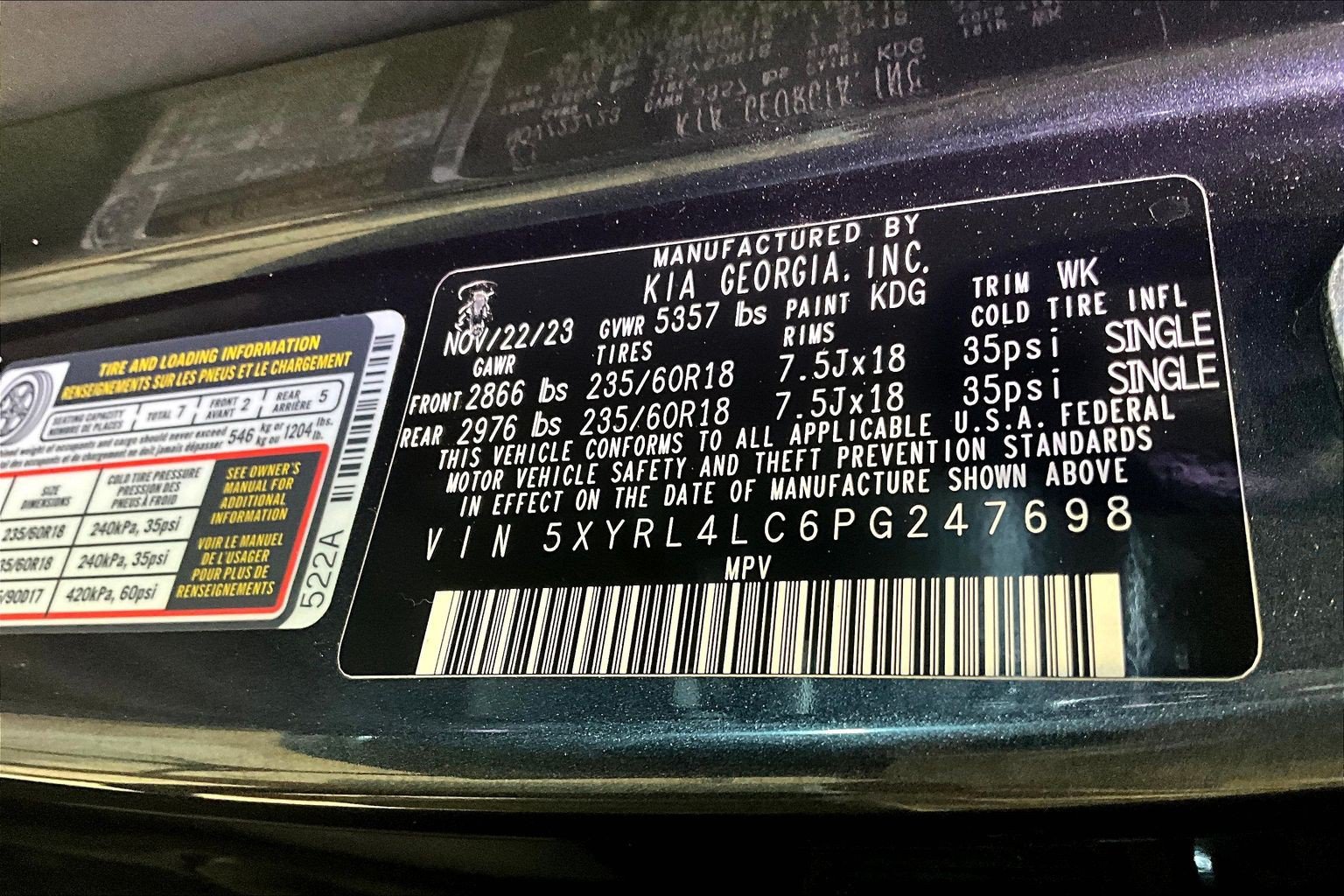 Used 2023 Kia Sorento S w/ Panoramic Sunroof Package FWD image 19