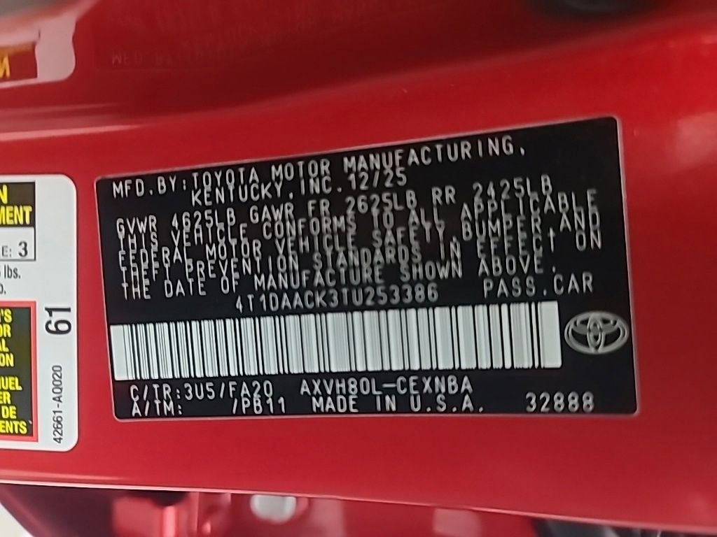 Used 2026 Toyota Camry LE FWD image 41