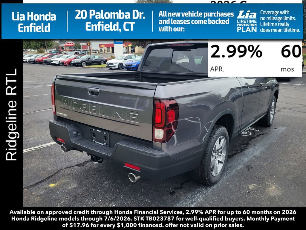 New 2026 Honda Ridgeline RTL image 3
