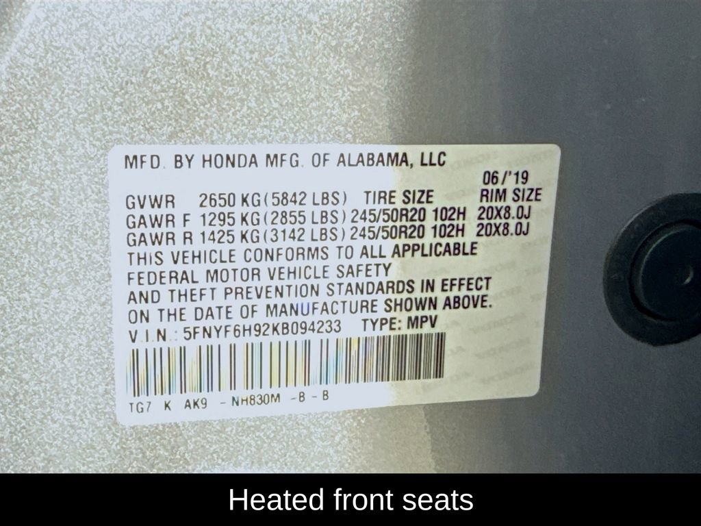 Used 2019 Honda Pilot Touring image 22