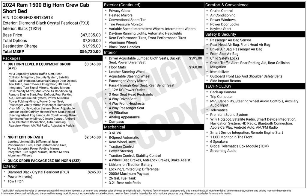 Certified 2024 RAM 1500 Big Horn RWD image 10