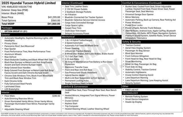 New 2025 Hyundai Tucson Limited image 4