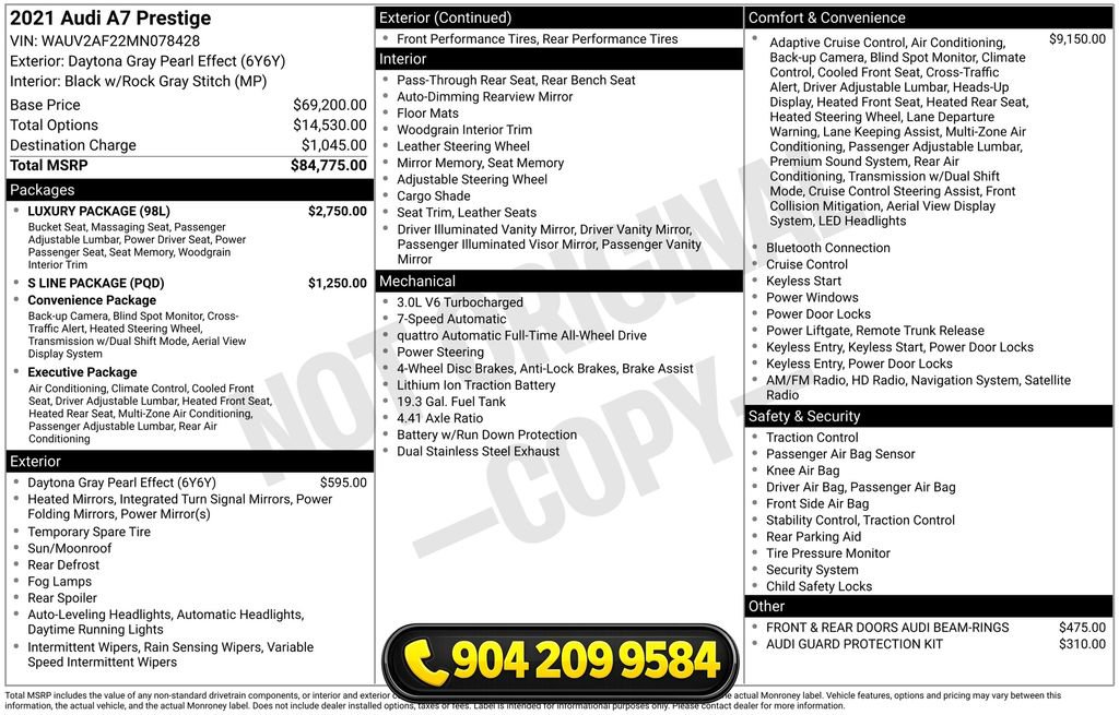 Used 2021 Audi A7 3.0T Prestige w/ Luxury Package image 18