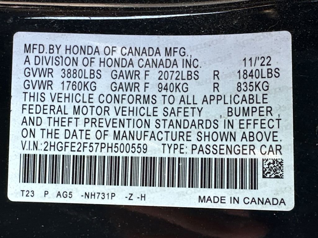 Used 2023 Honda Civic Sport image 30