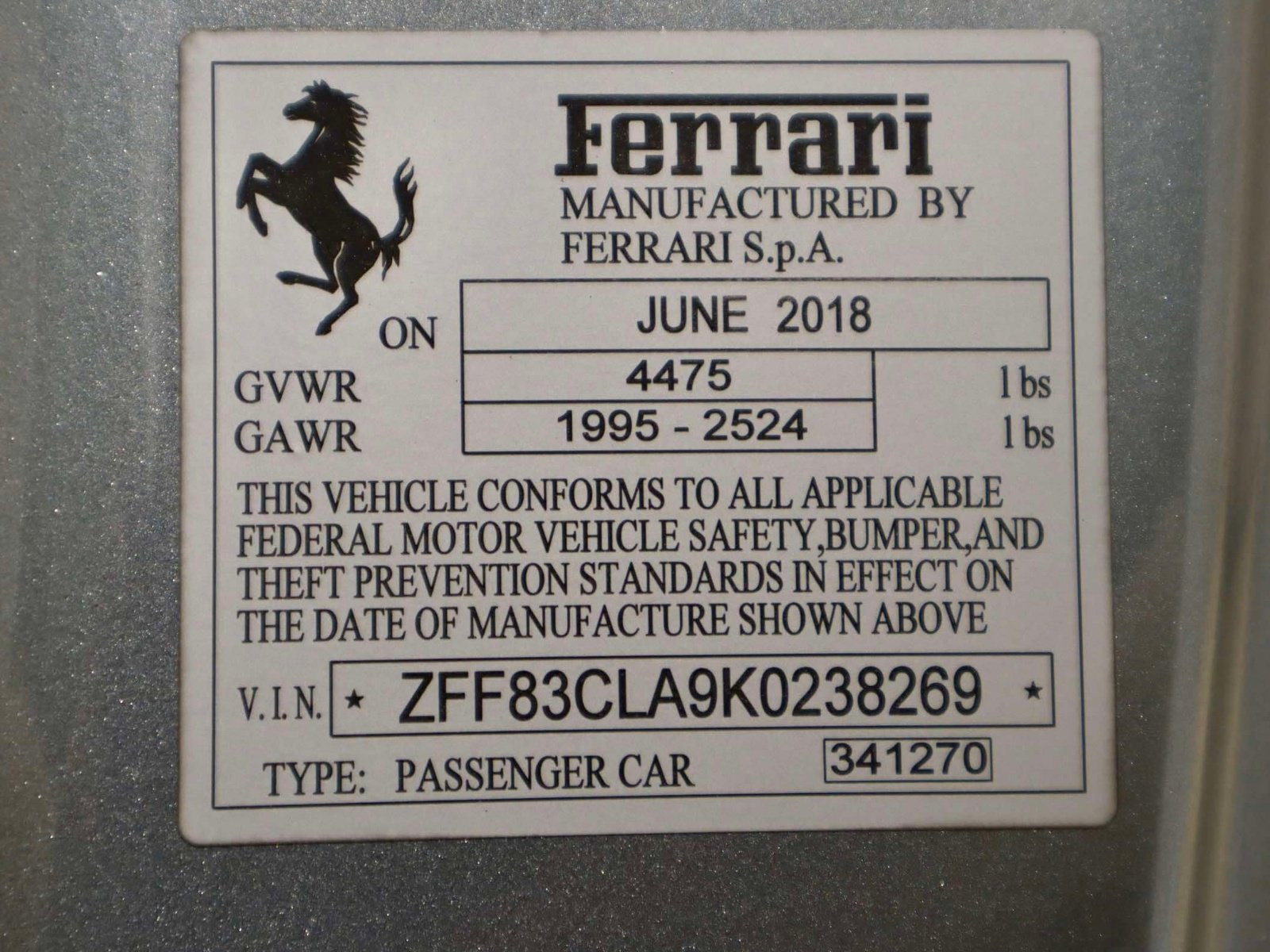 Certified 2019 Ferrari 812 Superfast RWD image 37