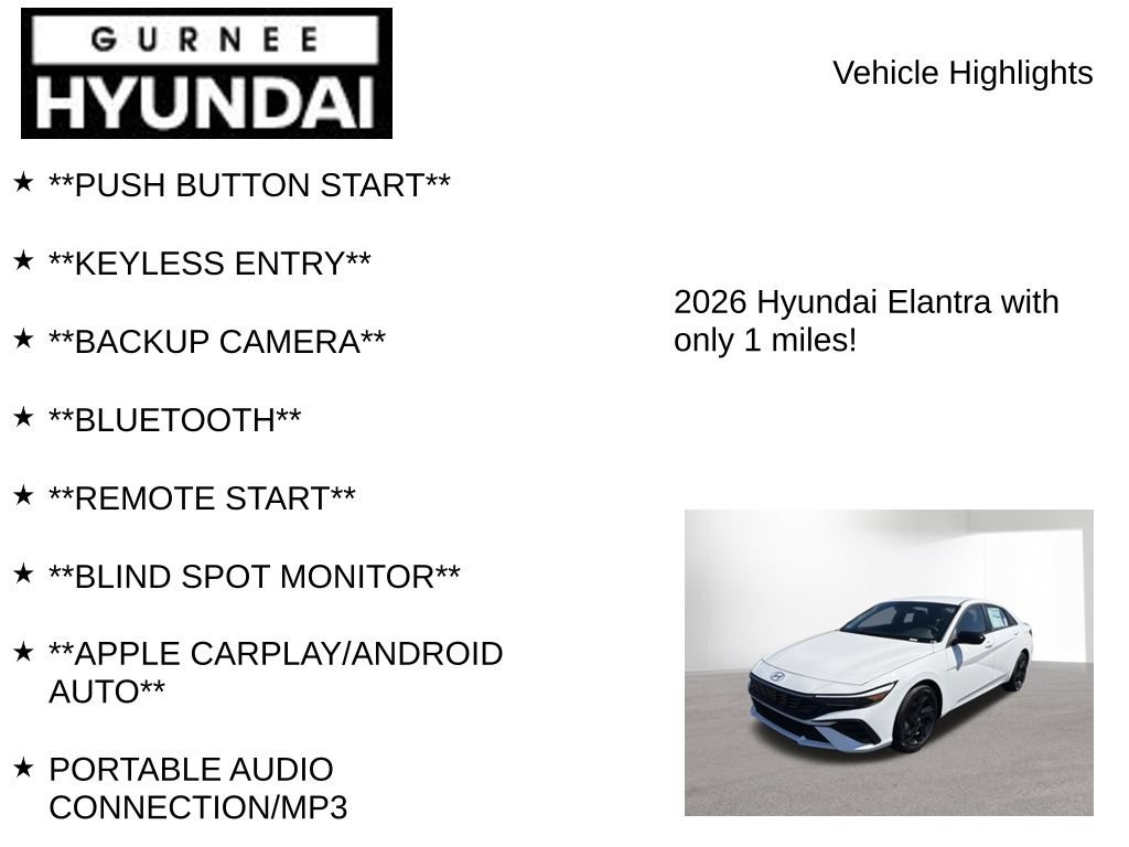 New 2026 Hyundai Elantra Sport FWD image 8