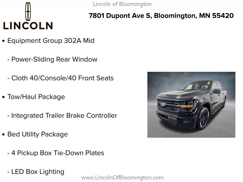 Used 2024 Ford F150 XLT w/ Equipment Group 302A MID AWD/4WD image 9