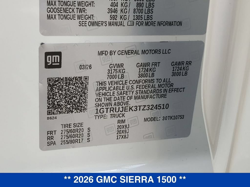 New 2026 GMC Sierra 1500 Elevation AWD/4WD image 25