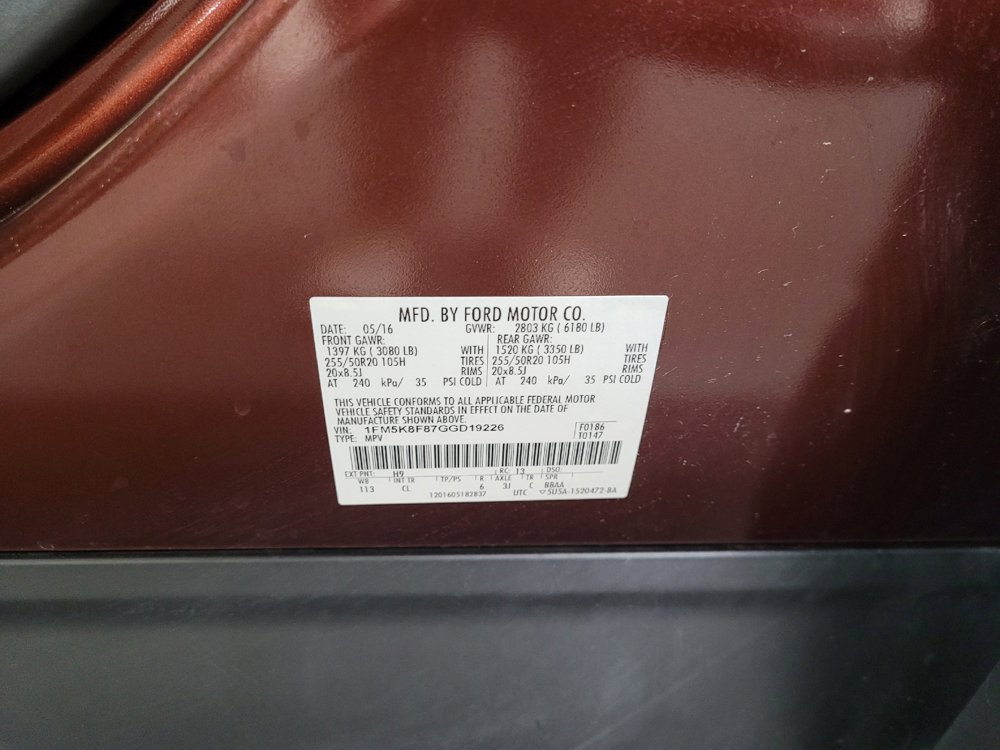 Used 2016 Ford Explorer Limited AWD/4WD image 33