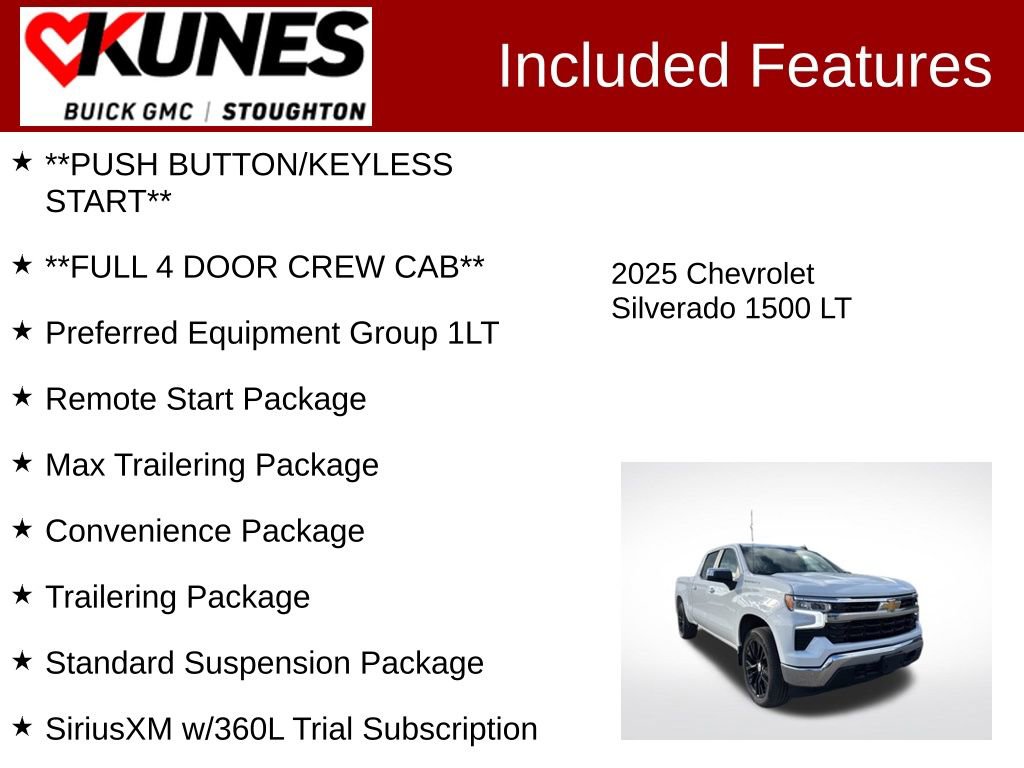 Used 2025 Chevrolet Silverado 1500 LT w/ Work Truck Package AWD/4WD image 3