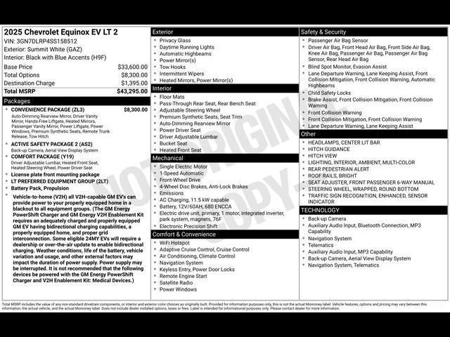 Used 2025 Chevrolet Equinox EV LT w/ Convenience Package image 56