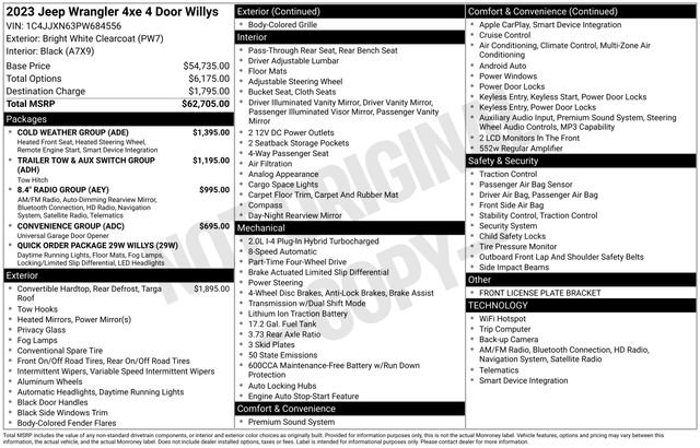 Used 2023 Jeep Wrangler Unlimited w/ Cold Weather Group AWD/4WD image 3