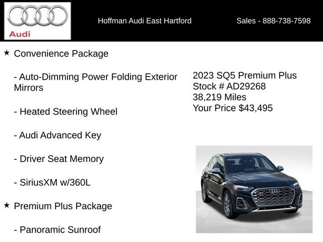 Used 2023 Audi SQ5 Premium Plus w/ Premium Plus Package AWD/4WD image 12