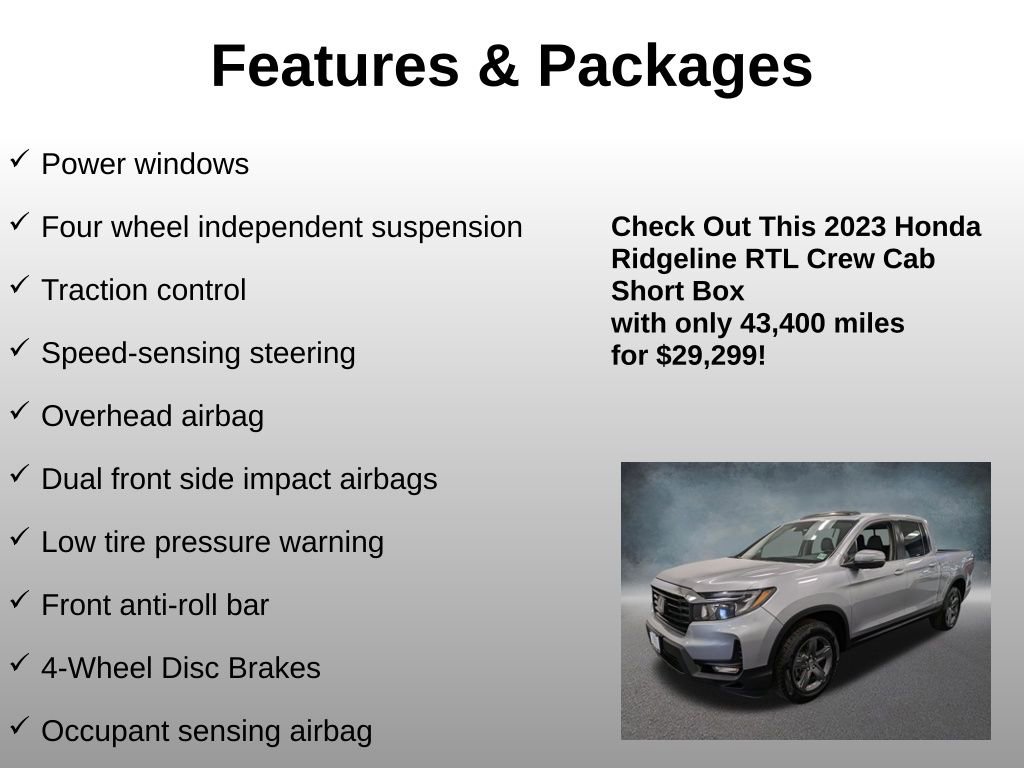 Used 2023 Honda Ridgeline RTL image 16