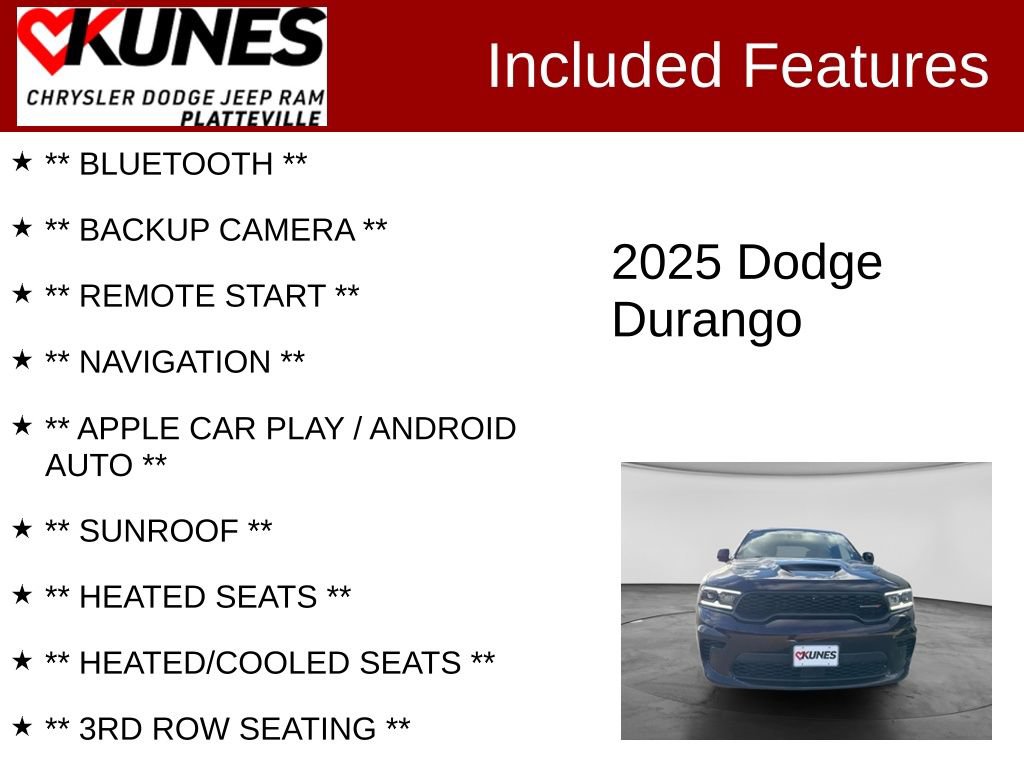 Used 2025 Dodge Durango R/T AWD/4WD image 2
