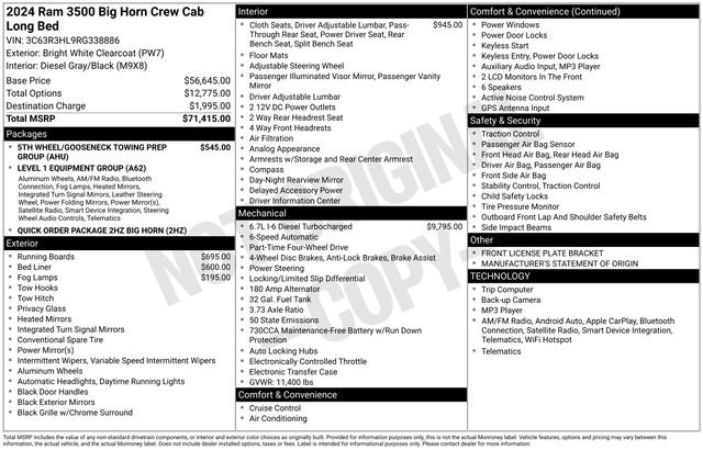 Used 2024 RAM 3500 Big Horn image 57
