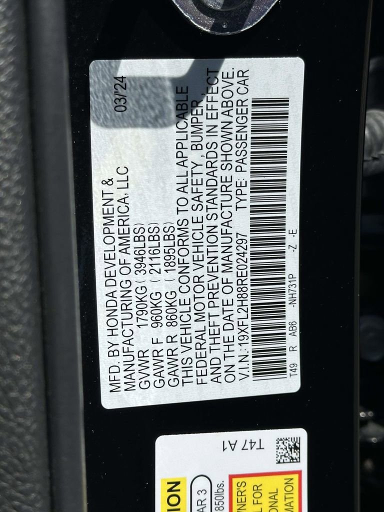 Certified 2024 Honda Civic Sport image 29