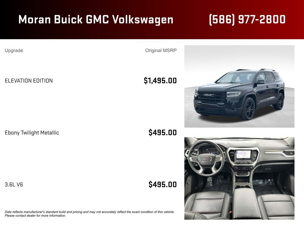 Certified 2023 GMC Acadia SLT w/ Elevation Edition image 5